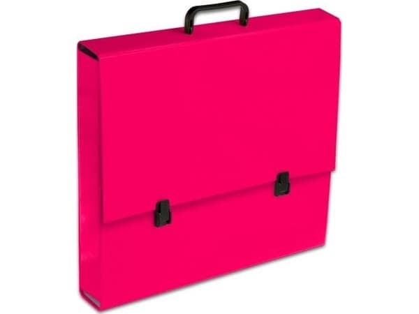 Tadeo Trading PENMATE A3 hallonrosa Tadeo Trading TARGI portfölj med handtag