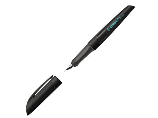 STABILO Flow ACTIVE, Svart, Påfyllning med bläckpatronssystem, Rostfritt stål, Medium, Tyskland, 18 mm