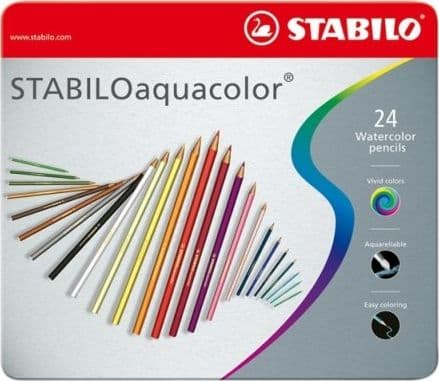 STABILO Aquacolor, Flerfarget, 24 stykker