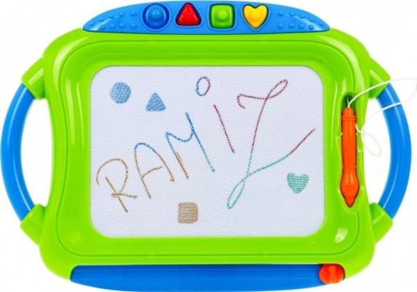 Set med 2 zinkpennor för barn 3+ suddbara teckningar + suddgummi + 4 stämplar