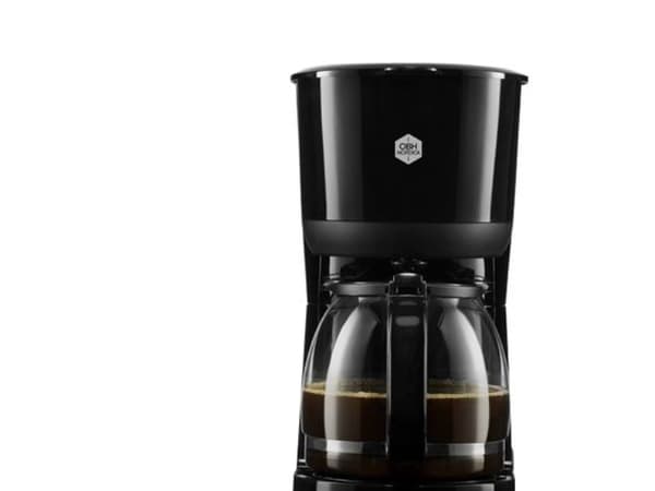 OBH Nordica 2296, Droppande kaffebryggare, 1,5 l, Malat kaffe, 1000 W, Svart