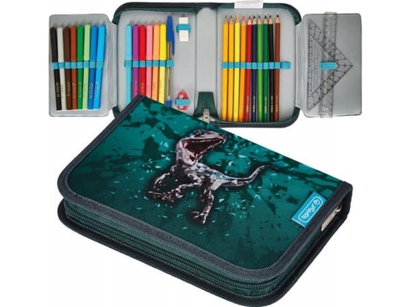 Herlitz Green Rex, 31 stykker, Grå, Turkis, Polyester, Bilde, 205 mm, 38 mm