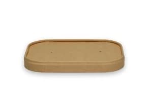 Låg Verive L172xB120mm bionedbrydelig PAP/PLA brun til rektangulær bæger,6 ps x 50 stk/krt