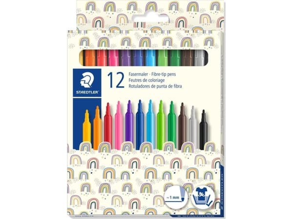 Staedtler Skoletusjer 12 farger Staedtler 0528