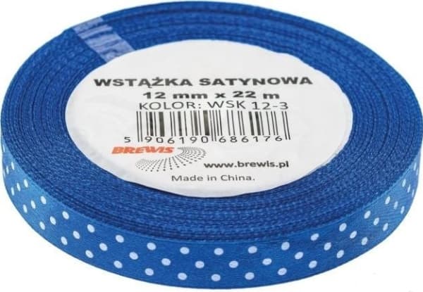 BREWIS satinband prickar 12mm x 22m färg 3 Brewis
