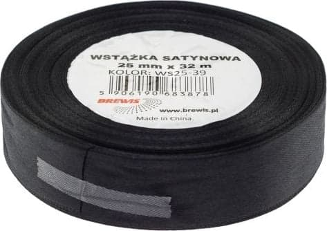 BREWIS Satiininauha 25mm/32mm väri 39 musta Brewis