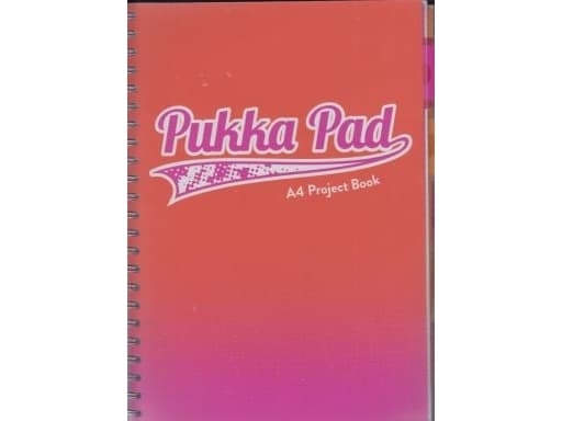Pukka Pad Project Book Fusion notebook a4 200k check orange 8410-fus