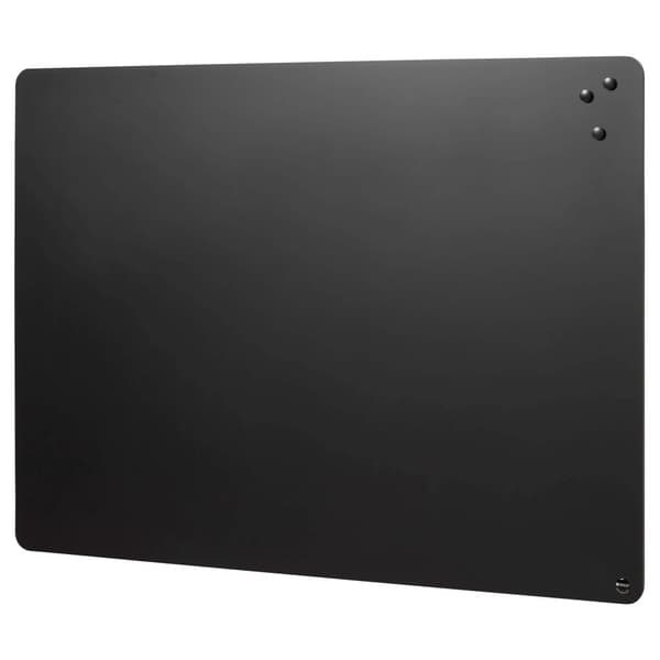 Kridttavle NAGA 57x45 cm sort magnetisk uden ramme - inkl. 3 magneter