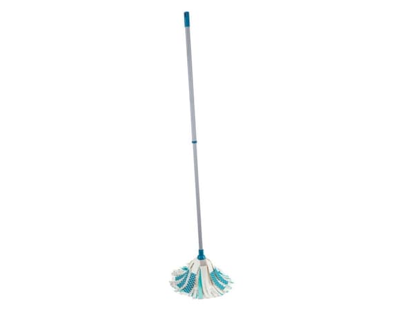 Leifheit 52105, Laminat, Fliser, Tre, Våt, Fiber, Blå, Stål, 137 mm