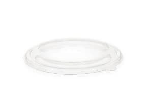 Plastlåg Verive rundt PET Ø150mm klart til brun kraft salatskål,50 stk/ps - (50 stk.)
