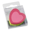 Miniatyrbillede 1 af 2: Infobemærkninger IN-5840-39 Infoformede Sticky Notes 50x50 mm hjerte assorteret 225 ark