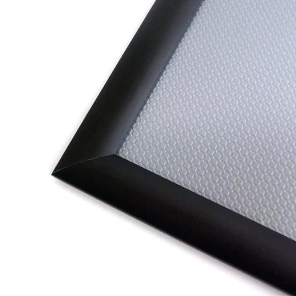 Snapframe TWIN LIGHT A4 t/wall - 25 mm, musta Musta Musta 0,1x250x350mm (1kpl)