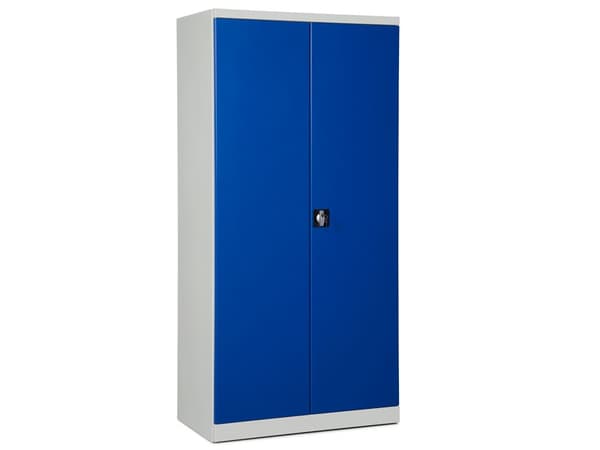 Opbevaringsskab i stål - ASHV 1980x980x470 mm Blå døre