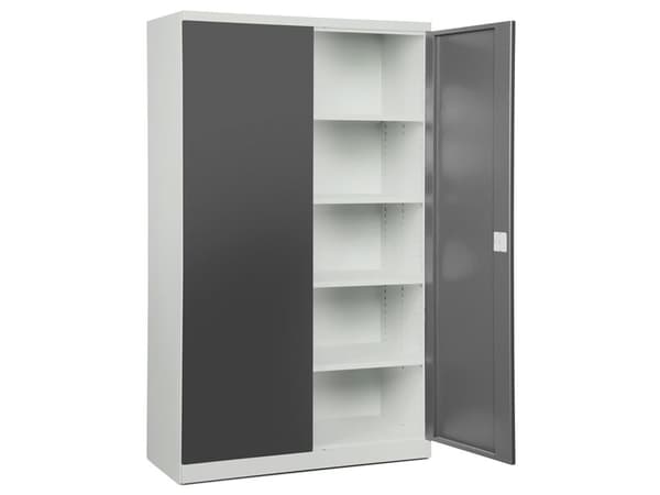 Teräksinen säilytyskaappi - ASHV 1980x1200x470 mm Antrasiittiovet