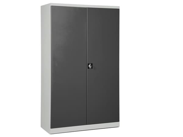 Opbevaringsskab i stål - ASHV 1980x1200x670 mm Antracit døre