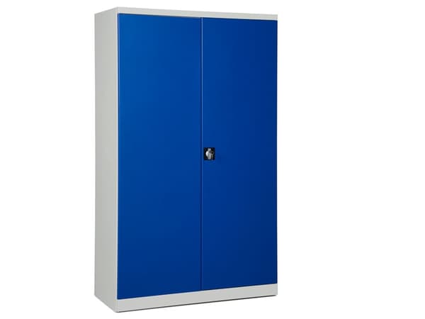 Opbevaringsskab i stål - ASHV 1980x1200x670 mm Blå døre
