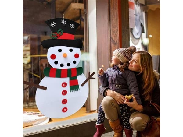 Apte snømann juledekorasjon