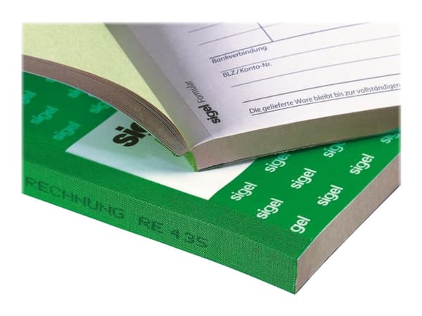 Segl - Kvittering - 40 ark - A6 - liggende - tredobbelt - karbonfri