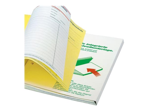 Segl - Kvittering - 40 ark - A6 - liggende - tredobbelt - karbonfri