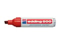 Miniatyrbilde 3 av 5: edding 500 - Markør - permanent - for glass, metall, plast - rød - 2-7 mm