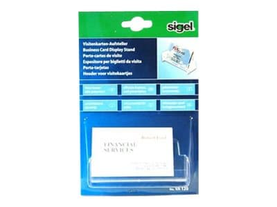 Sigel - Visittkortholder - 50 kort - plast - krystallklar