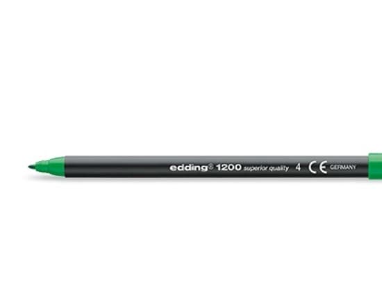 edding 1200 - Fibertuppenn - grønn - vannbasert blekk - 0.5-1 mm