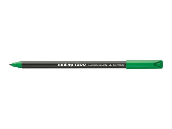 edding 1200 - Fibertuppenn - grønn - vannbasert blekk - 0.5-1 mm