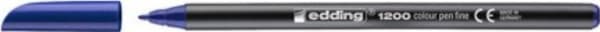 edding 1200 - Fiberspetspenna - blå - vattenbaserat bläck - 0.5-1 mm