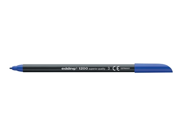 edding 1200 - Fiberspetspenna - blå - vattenbaserat bläck - 0.5-1 mm