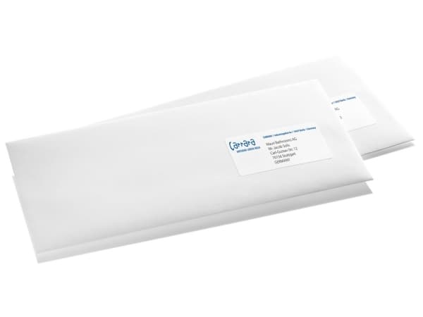 Sigel LA321, Ikke-klebende etikett, Hvit, Universell, Avrundet rektangel, A4, 99.1 x 38.1 mm