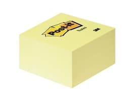 Post-it® Notes kubusblok Canary Yellow, gul, 76 mm x 76 mm, 450 ark