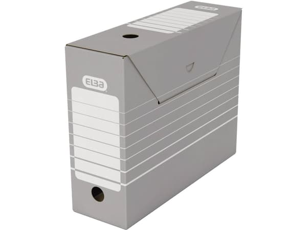 Elba CF50, Pahvi, Harmaa, Valkoinen, A4, A4, 10 laatikko(a), 110 x 340 x 270 mm