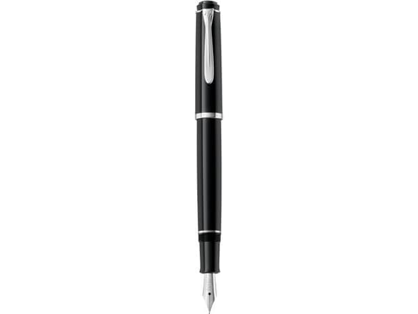 Pelikan Classic 205, Antracit, Svart, Påfyllning med bläckpatronssystem, Rostfritt stål, Medium, Ambidextrous, Tyskland