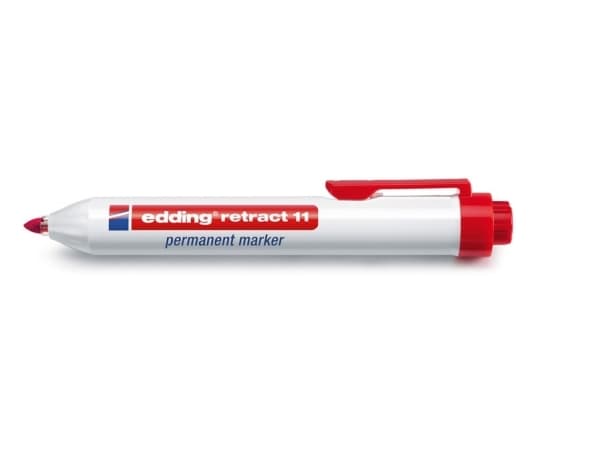 edding retract 11 - Markering - permanent - röd - 1.5-3 mm - indragbar