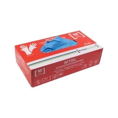 Engangshandske Prime Source PLUS str. M uden pudder Nitril AQL 1.5 blå - (100 stk.)