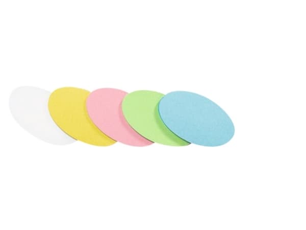 Legamaster 7-254199, Grønn, Rosa, Turkis, Hvit, Gult, Oval, Papir, 115 g/m², 11 cm, 19 cm