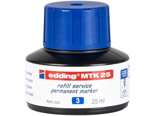 Edding MTK 25, Blå, 25 ml, edding 21, 22, No.1, 400, 3000, 3300, 1 stykker