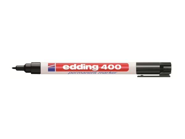 Permanent marker edding 400, rund, 1 mm, sort