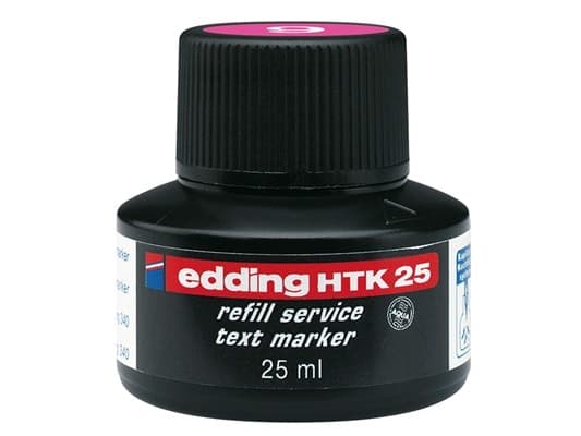 Edding HTK 25, Rosa, Svart, 25 ml, edding 24, 340, 345, 1 stykker
