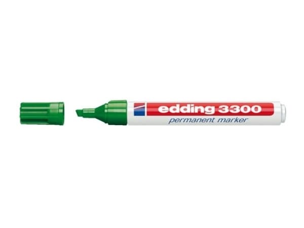 Edding 3300, Grønn, Grønn, Hvit, Plastikk, 5 mm, 10 stykker