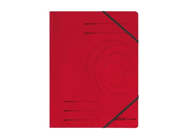 Herlitz 11387172, A4, Fotoark kartong, Rød, Elastisk bånd, 1 stykker, Forest Stewardship Council (FSC) Mix