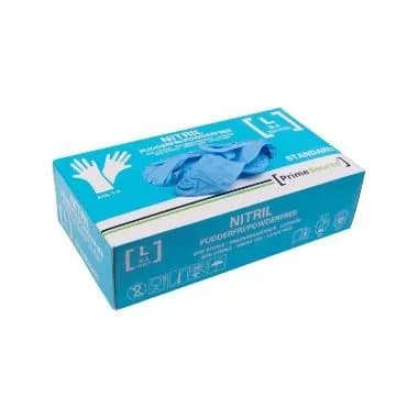 Handske Engangs Prime Source STANDARD str L uden Pudder Nitril AQL 1.5 Blå,10 pk x 100 stk/krt