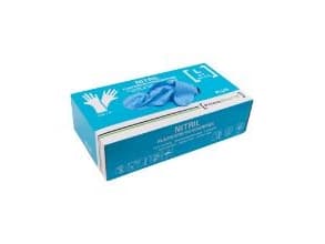 Engangshandske Prime Source PLUS str. L uden pudder Nitril AQL 1.5 blå - (10 pakker x 100 stk.)