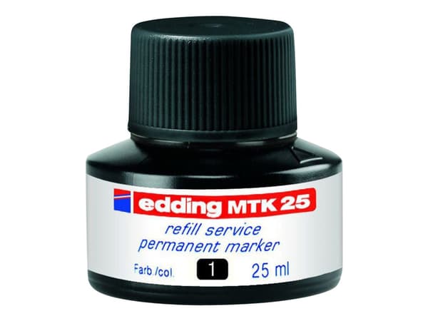 edding MTK 25 - Blekk - permanent - svart - 25 ml