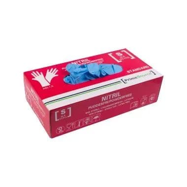 Handske Engangs Prime Source STANDARD str S uden Pudder Nitril AQL 1,5 Blå,100 stk/pk
