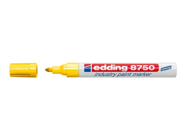edding 8750 industry paint - Markør - permanent - gul - fargeblekk - 2-4 mm