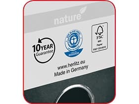 Herlitz 10841740, Grå, A4, 8 cm, 1 styck
