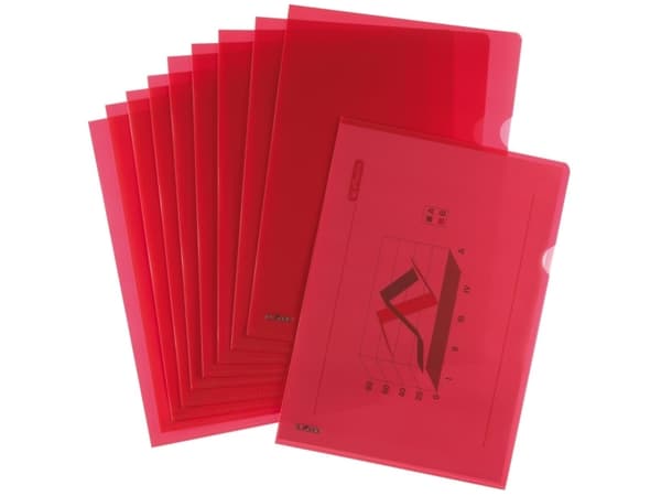 Herlitz 50009091, A4, Polypropeeni (PP), Punainen, 10 kpl