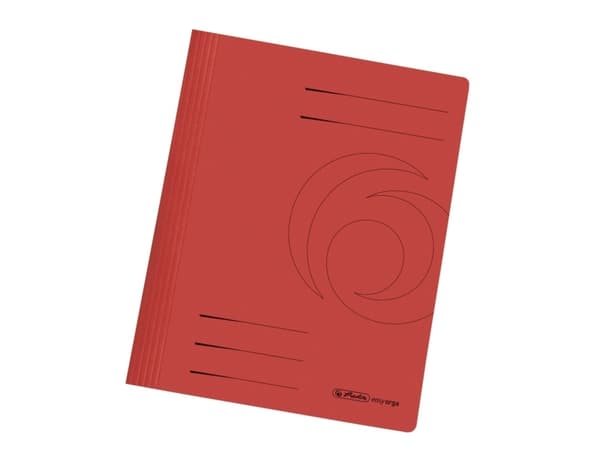 Herlitz 11034295, Manilamappe, A4, Fotoark kartong, Rød, 1 stykker