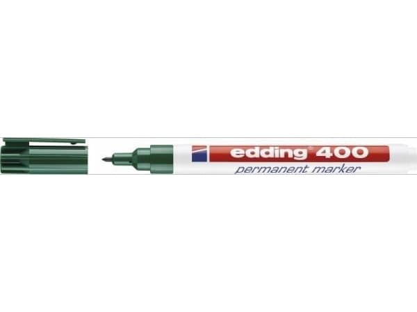 edding 400 - Markør - permanent - grønn - 1 mm